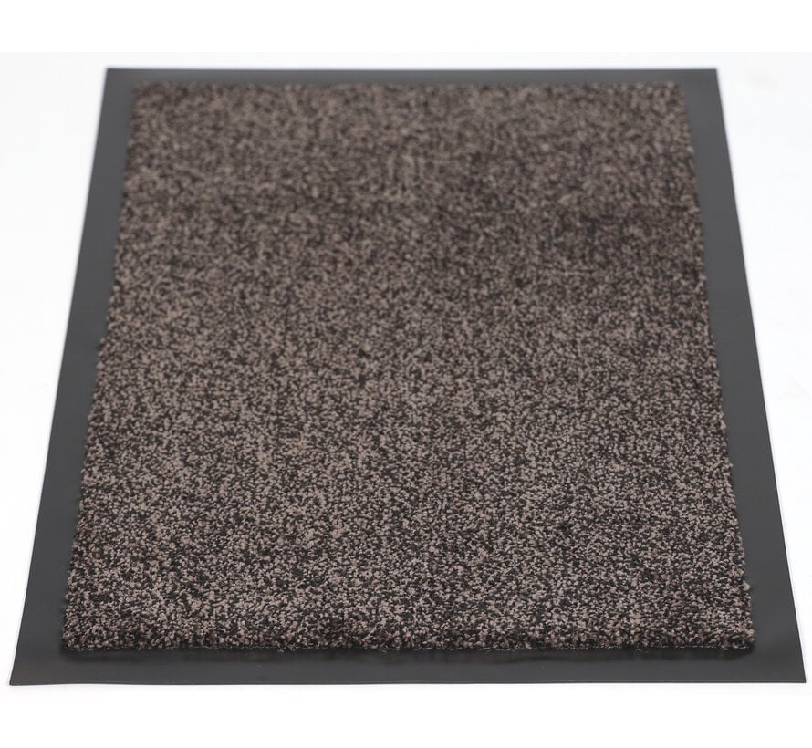 Tapis d'entrée absorbant microfbre taupe