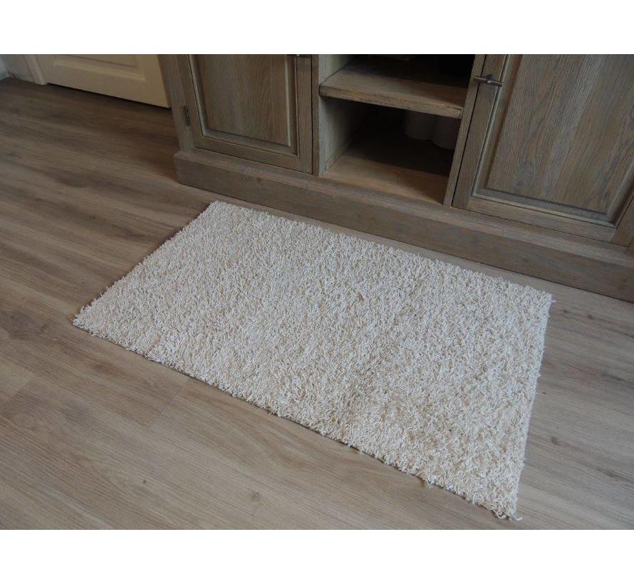 Hoogpolig tapijt beige 25 mm