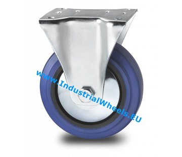 Rueda fija, Ø 100mm, goma elástica, 150KG