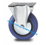 länkhjul, Ø 125 mm, elastiskt gummihjul, 200KG