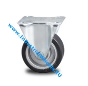 Fixed caster, Ø 125mm, elastic-tyre, 200KG