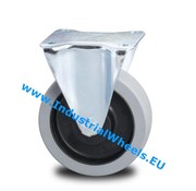 Roda fixa, Ø 125mm, goma vulcanizada, 200KG