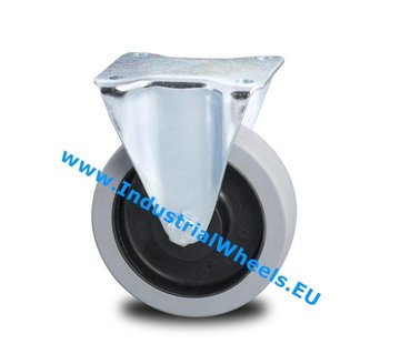 Roulette fixe, Ø 125mm, élastique, 200KG