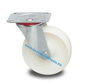 Roulette pivotante, Ø 125mm, Roue Polyamide, 250KG