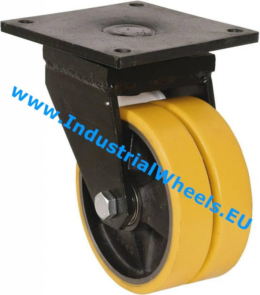 swivel castor Ø 500 x 2x100mm polyurethane tyre Load capacity 7000kg