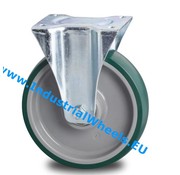 Fixed caster, Ø 200mm, Injected polyurethane, 300KG