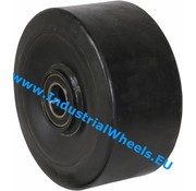 Wheel, Ø 300mm, Vulcanized elastic rubber tires, 1500KG