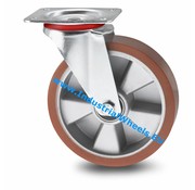 Swivel caster, Ø 160mm, Vulcanized Polyurethane tread, 300KG