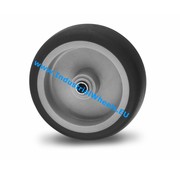 Hjul, Ø 50mm, grå termoplastisk gummi afsmitningsfri, 50KG