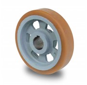 Roulettes de manutention Vulkollan® Bayer roues bandage de roulement Corps de roue fonte, Ø 200x50mm, 800KG