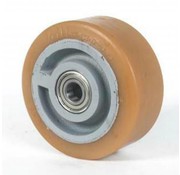 Vulkollan® Bayer roues bandage de roulement Corps de roue fonte, Ø 400x65mm, 1900KG