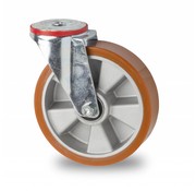 rueda giratoria, Ø 160mm, polyuréthane vulcanizada fundido, 300KG