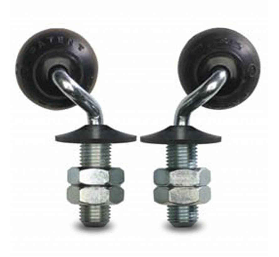 Glass table castor wheels, ball castors swivel castor from , solid plug fitting, elastic-tyre, plain bearing, Wheel-Ø 35mm, 12KG