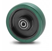 rueda, Ø 200mm, goma vulcanizada elástica, 400KG
