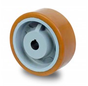 Roulettes de manutention Vulkollan® Bayer roues bandage de roulement Corps de roue fonte, Ø 350x80mm, 2100KG