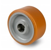 Rueda motriz poliuretano Vulkollan® bandaje núcleo de rueda de acero fundido, Ø 500x125mm, 4800KG