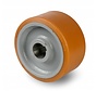 rodas de alta carga roda motriz rodas e rodízios vulkollan® superfície de rodagem  núcleo da roda de aço soldadas, H7-buraco muelle de ajuste según DIN 6885 JS9, Roda-Ø 450mm, 500KG
