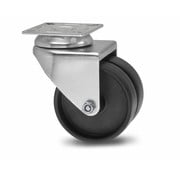 Swivel caster, Ø 75mm, plate, Polypropylene Wheel, 100KG