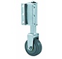 ladder wheel, thermoplastic rubber gray non-marking, Wheel-Ø 50mm, 50KG