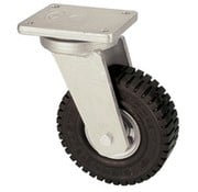 Swivel castor with super elastic rubber wheel 305 mm, load capacity: 535 KG at 6 km/h