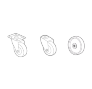 Diferentes tipos de monturas de ruedas