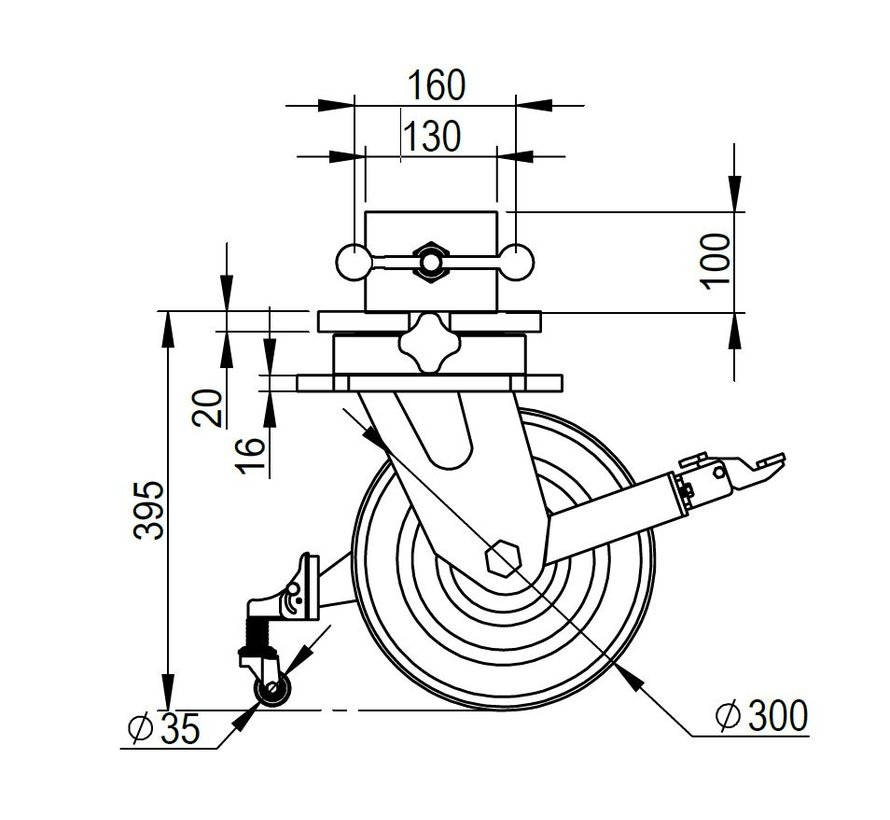 Seecontainer-Mobilisierungsset mit 4 Lenkrollen mit insgesamt 36.000kg Tragkraft