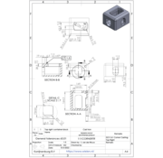 Fundición de esquina ISO 1161 abajo a la derecha