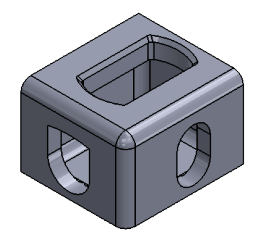 Oben rechts - Hochwertiger Container-Eckbeton - 111CORNERTR