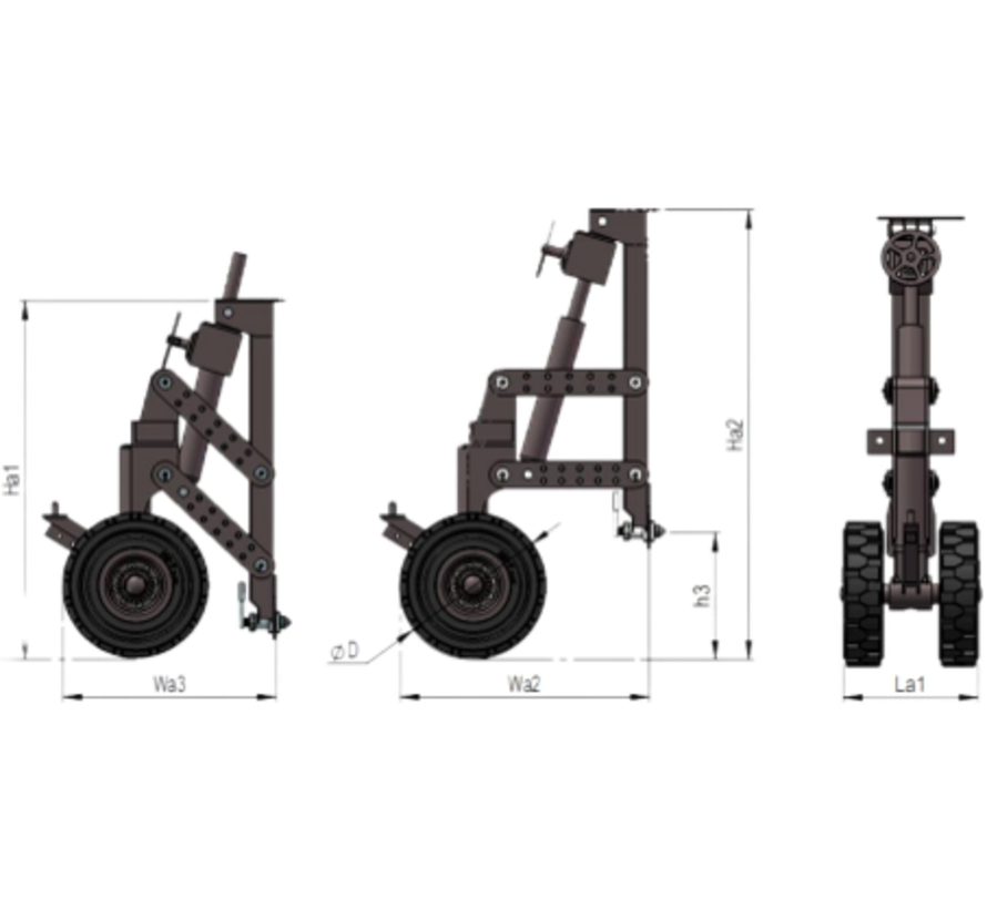 Este sistema puede levantar y mover contenedores ISO de 30.000KG a 6KM/h.