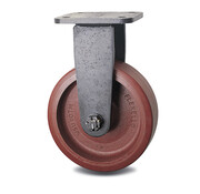 Fixed-wheel castor, Ø 250 mm, vulcanised polyurethane tyre, 2950KG