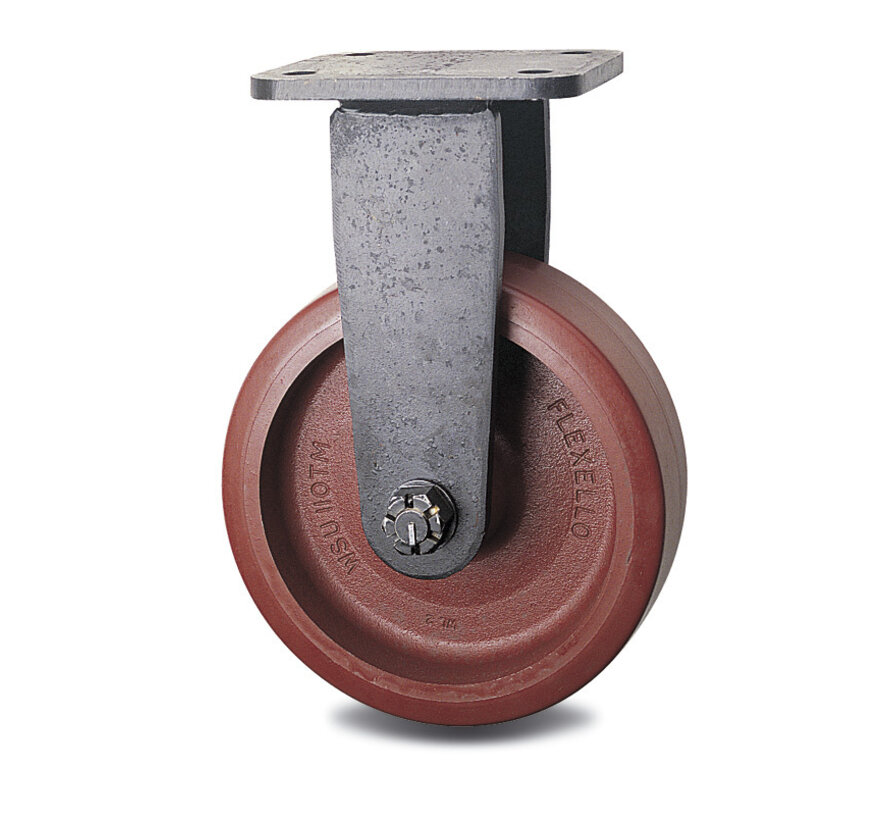 Rueda fija, Ø 300 mm, neumático de poliuretano vulcanizado, 2950KG