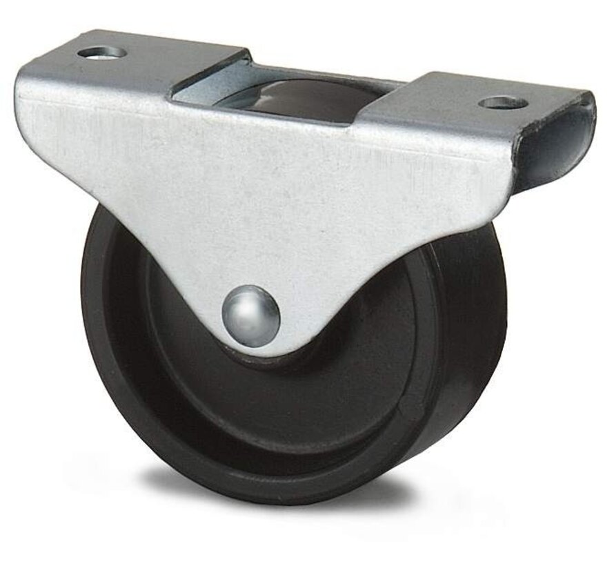 rueda fija, Ø 38 mm, rueda totalmente de polipropileno, 45KG