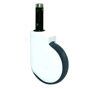 Krankenhausbett-Rad, thermoplastischer Gummireifen, zentrales Präzisionskugellager, Rad-Ø 100mm, 100KG