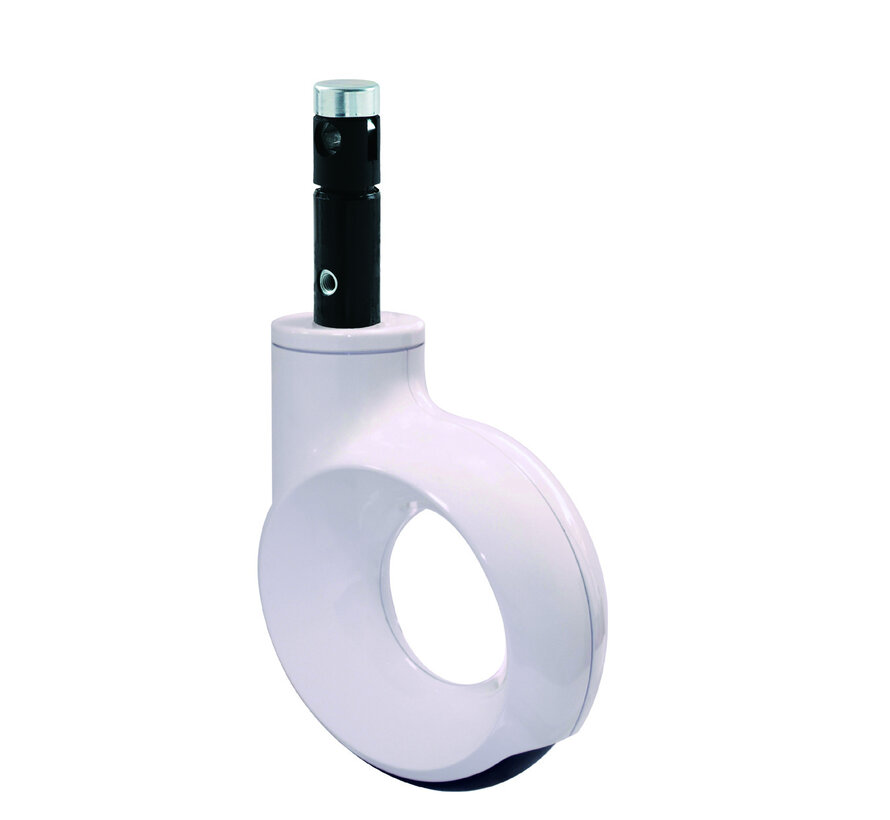 Roue pour lit d'hôpital, bandage en polyuréthane thermoplastique, Ø de roue 150mm, 150KG