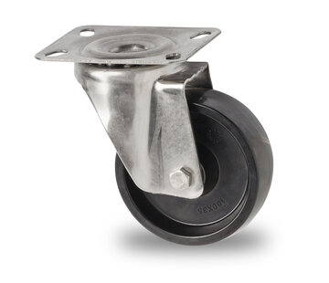 rueda giratoria, Ø 80 mm, rueda de fenol, 120KG