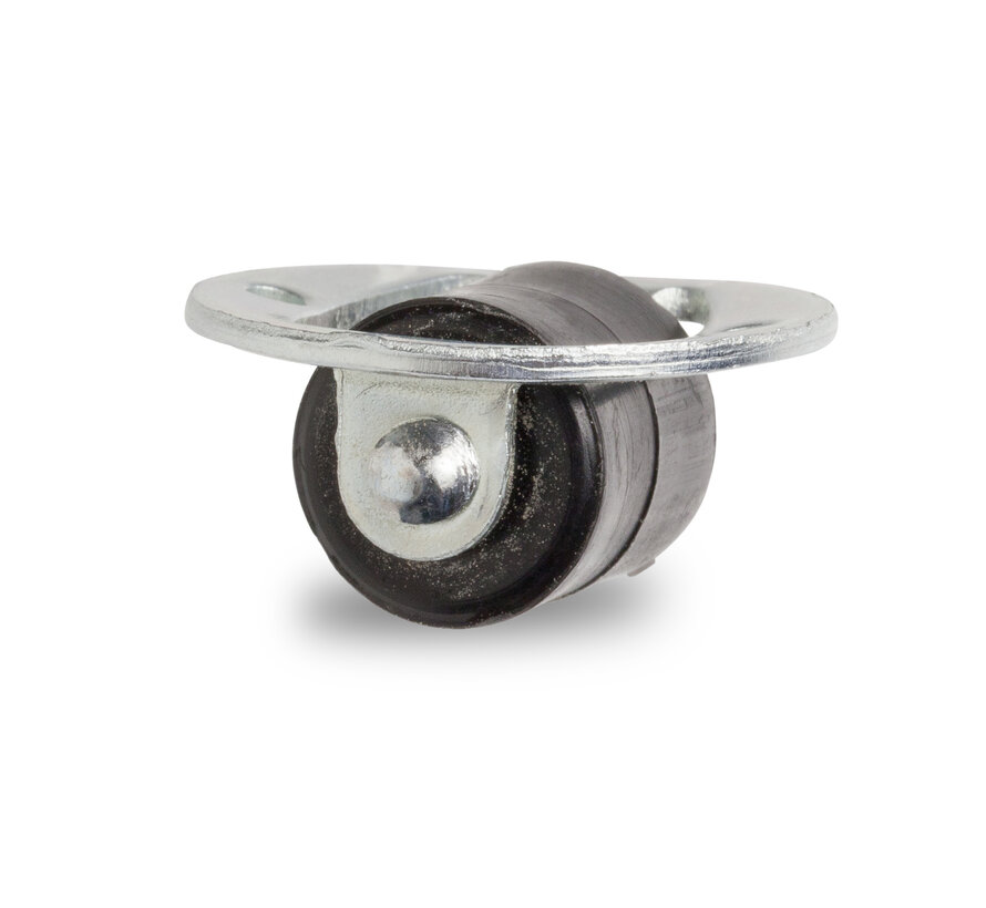 Roda fixa, Ø 13 mm, toda em polipropileno, 15KG