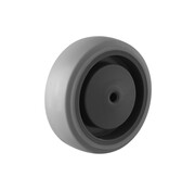 wheel, Ø 100, grey non-marking thermoplastic rubber tyre, 120KG