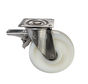 swivel castor with brake, Ø 200mm, all-polyamide (PA6) wheel, 700KG
