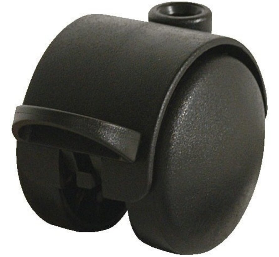 Rolo duplo com travão Ø50, pino roscado M8x15