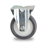 rueda fija, Ø 100 mm, poliuretano inyectado, 180KG