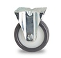 fixed-wheel castor, Ø 100 mm, injection-moulded polyurethane, 180KG