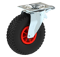 Puncture-proof swivel castor with solid PU wheel Ø260x85mm tyre size 3.00.4