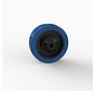 Ruota, Ø 100 mm, pneumatico in gomma elastica blu vulcanizzata con tappi in filo di plastica 180KG
