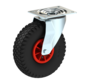 Anti-leak swivel castor with solid PU Ø260x85mm tyre size 3.00.4