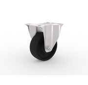 Fixed castor, Ø 100mm, Heat-resistant fibreglass-reinforced PA6 wheel, 170KG