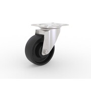 Swivel castor ball bearing, Ø 100mm, Heat-resistant fibreglass-reinforced PA6 wheel, 170KG