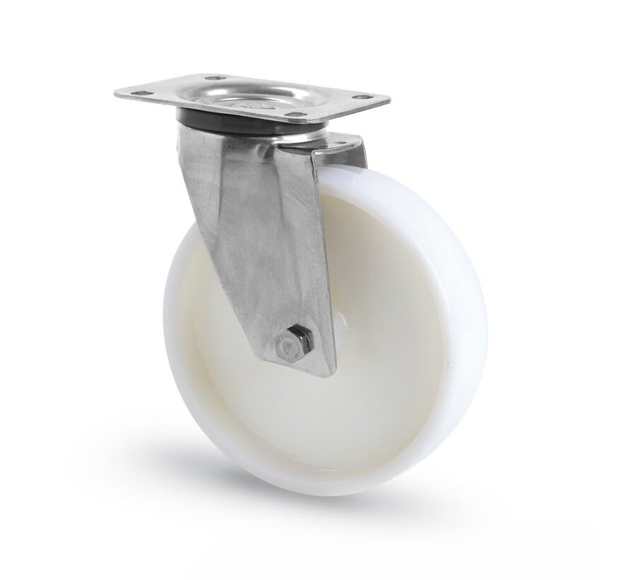 swivel castor, Ø 125mm, all-polyamide (PA6) wheel, 170KG