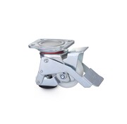 Roulette pivotante de levage avec pied réglable