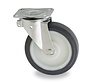 swivel castor, Ø 200 mm, injection-moulded polyurethane tyre, 800KG