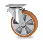 swivel castor, Ø 200mm, vulcanised polyurethane tyre, 800KG